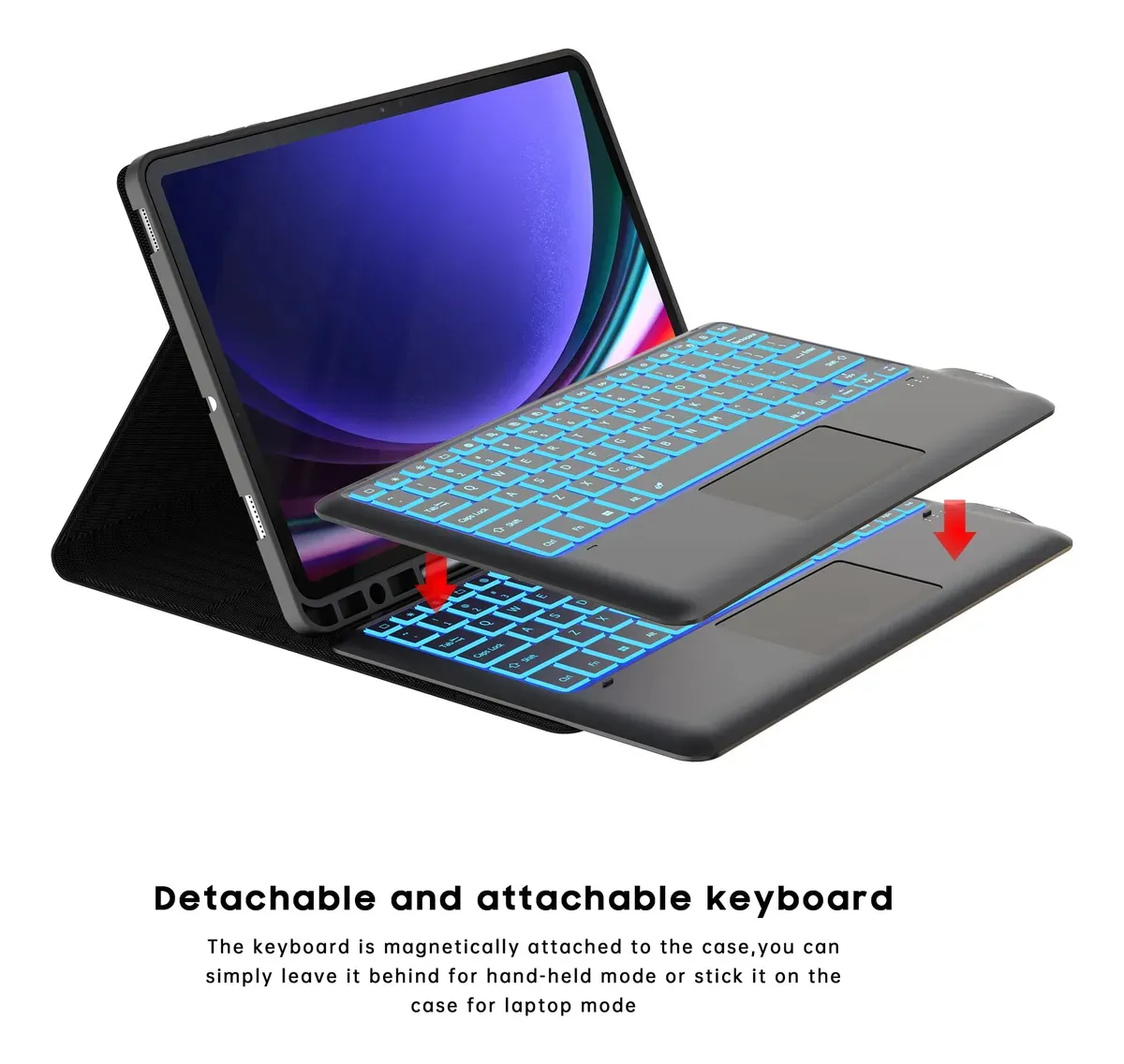 Bluetooth Keyboard Case with Touchpad